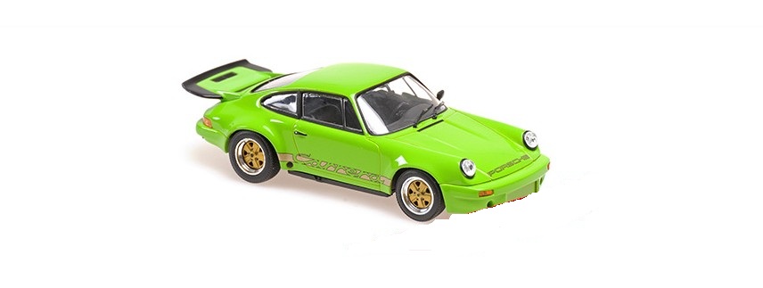 Porsche 911 Carrera RS 3.0 1974 Groen met gouden decals - 1:43