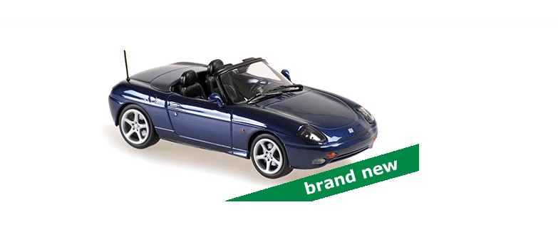 Fiat Barchetta 1995 Donkerblauw Metallic - 1:43