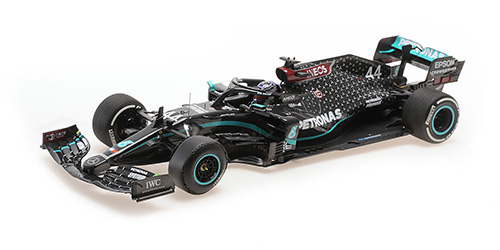 Mercedes-AMG W11 with Flat tyre Winner British GP 2020 L. Hamilton - 1:18