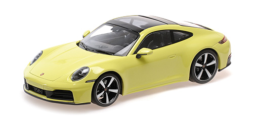 Porsche 911 (992.2) Carrera 2024 Geel Metallic - 1:18