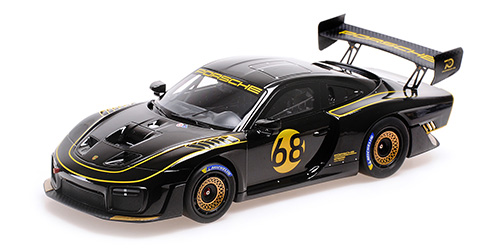 Porsche 935/19 2020 Zwart met Gouden strepen - 1:18