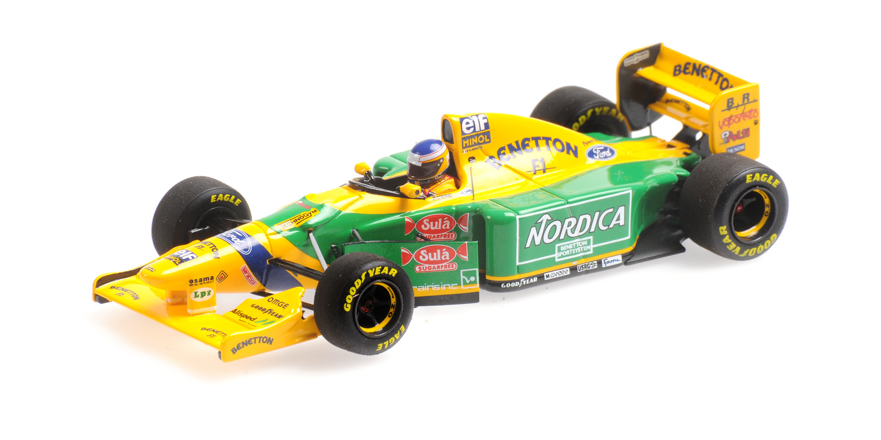 Benetton Ford B193B Testing Barcelona 15th December 1993 M. Alboreto