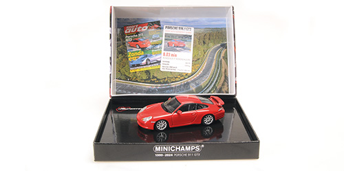 Porsche 911 GT3 1999 Rood (Sport Auto) - 1:43