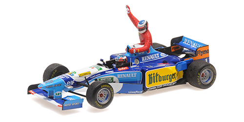 Benetton Renault B195 Canadian GP 1995 M. Schumacher with figurine Alesi - 1:43