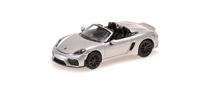 Porsche 718 (981) Spyder 2019 Silver Metallic - 1:87  Porsche 718 (981) Spyder 2019 Silver Metallic - 1:87