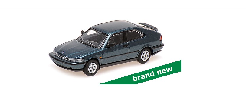 Saab 900 Coupe 1995 Groen Metallic - 1:87 Saab 900 Coupe 1995 Groen Metallic - 1:87