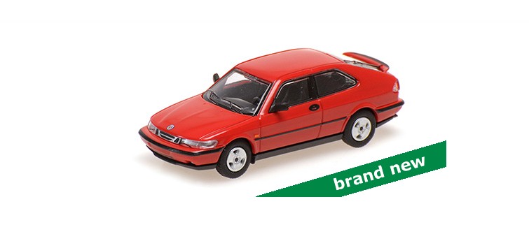 Saab 900 Coupe 1995 Rood - 1:87 Saab 900 Coupe 1995 Rood - 1:87