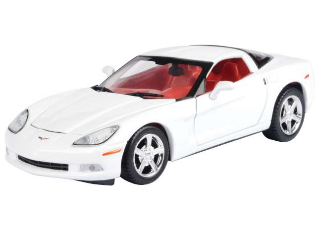 Chevrolet Corvette C6 Coupe 2005 Wit - 1:24