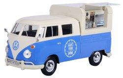 Volkswagen T1 Type 2 Food Truck Blauw/Wit - 1:24