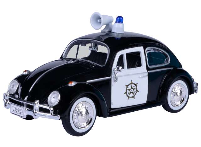 Volkswagen Beetle Police Black/White - 1:24