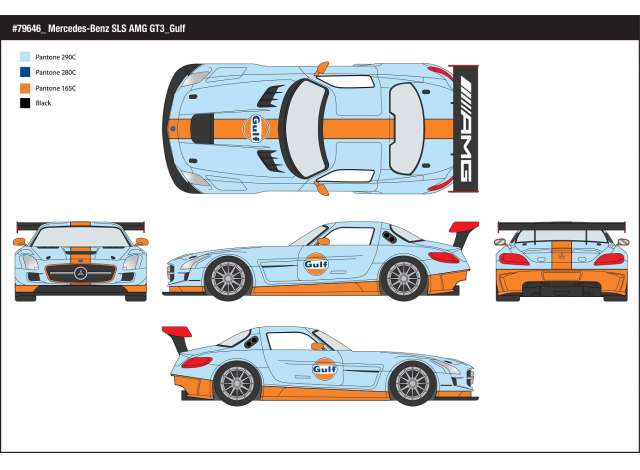 Mercedes-Benz SLS AMG GT3 2014 - Gulf colours