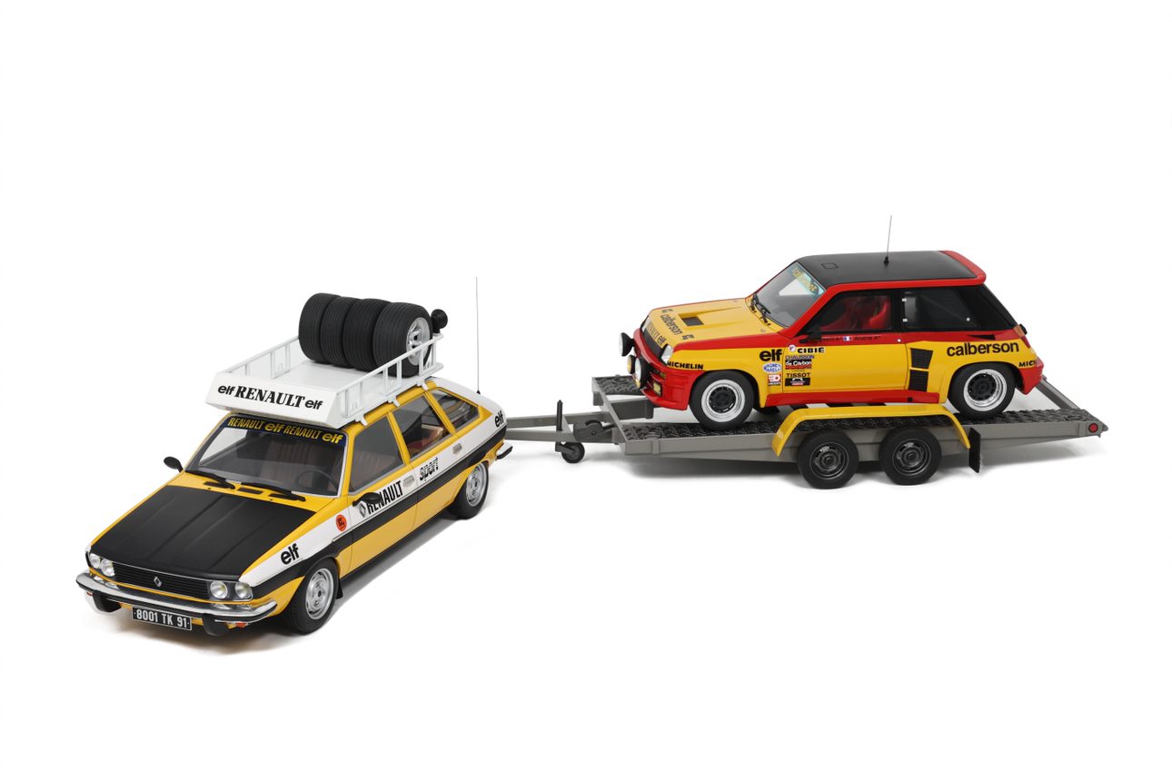 Renault 30 Assistance with Trailer + Renault 5 Turbo Test Car 1979 - 1:18
