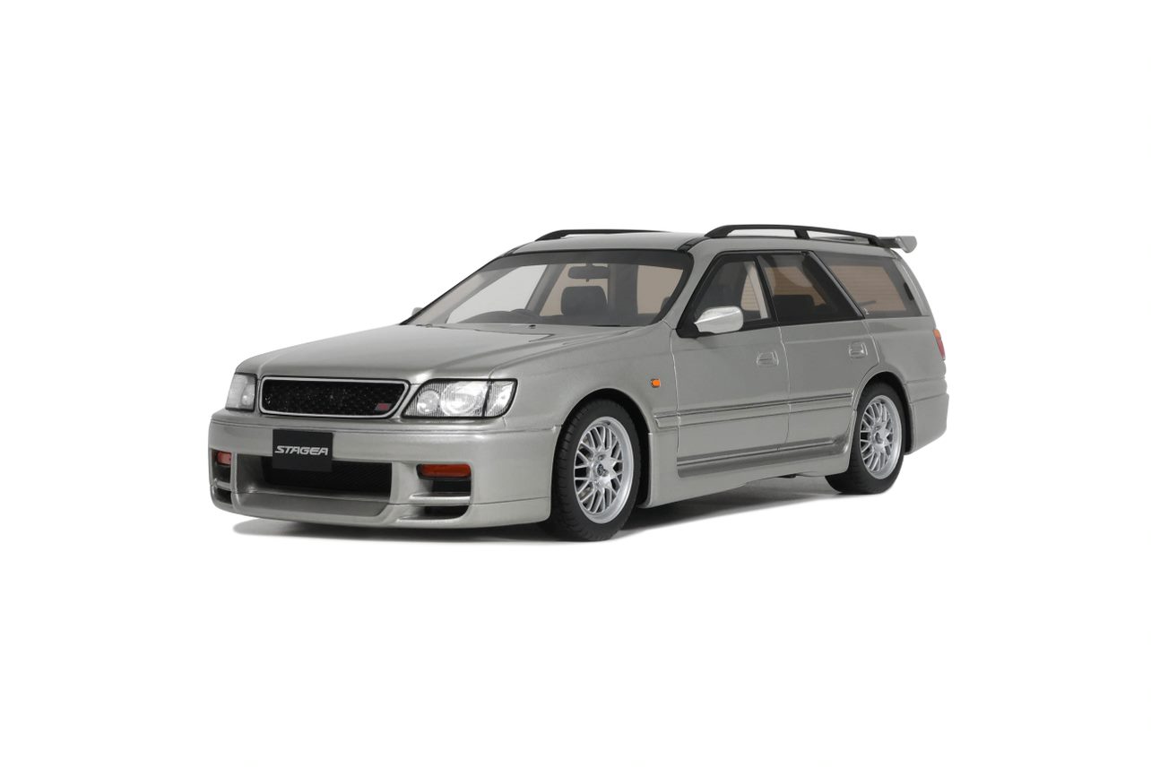 Nissan Stagea Autech version 260RS 1997 Sonic Silver - 1:18