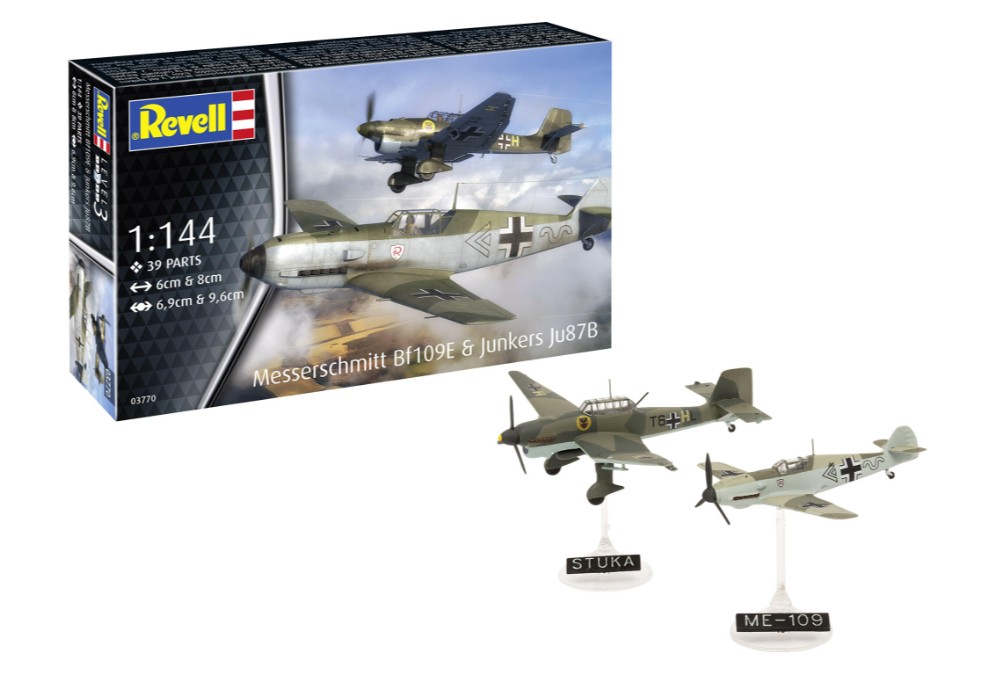Messerschmitt Bf109E + Junkers Ju87B Stuka - 1:144