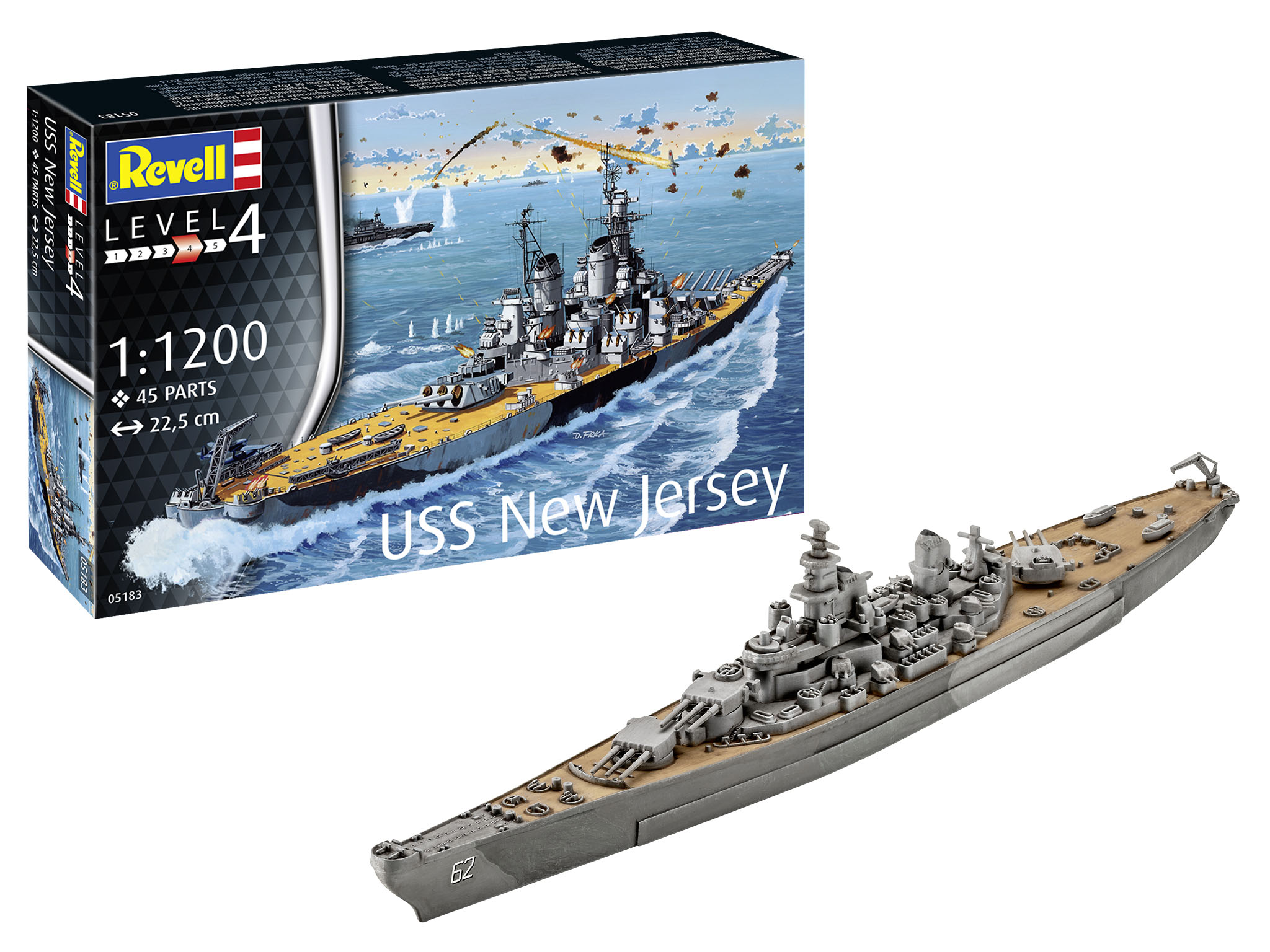 Battleship USS New Jersey - 1:1200