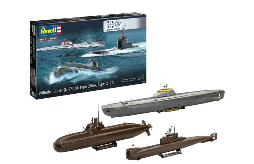 70 Years Bundeswehr: Wilhelm Bauer, Type 206A, Class2 - 1:144