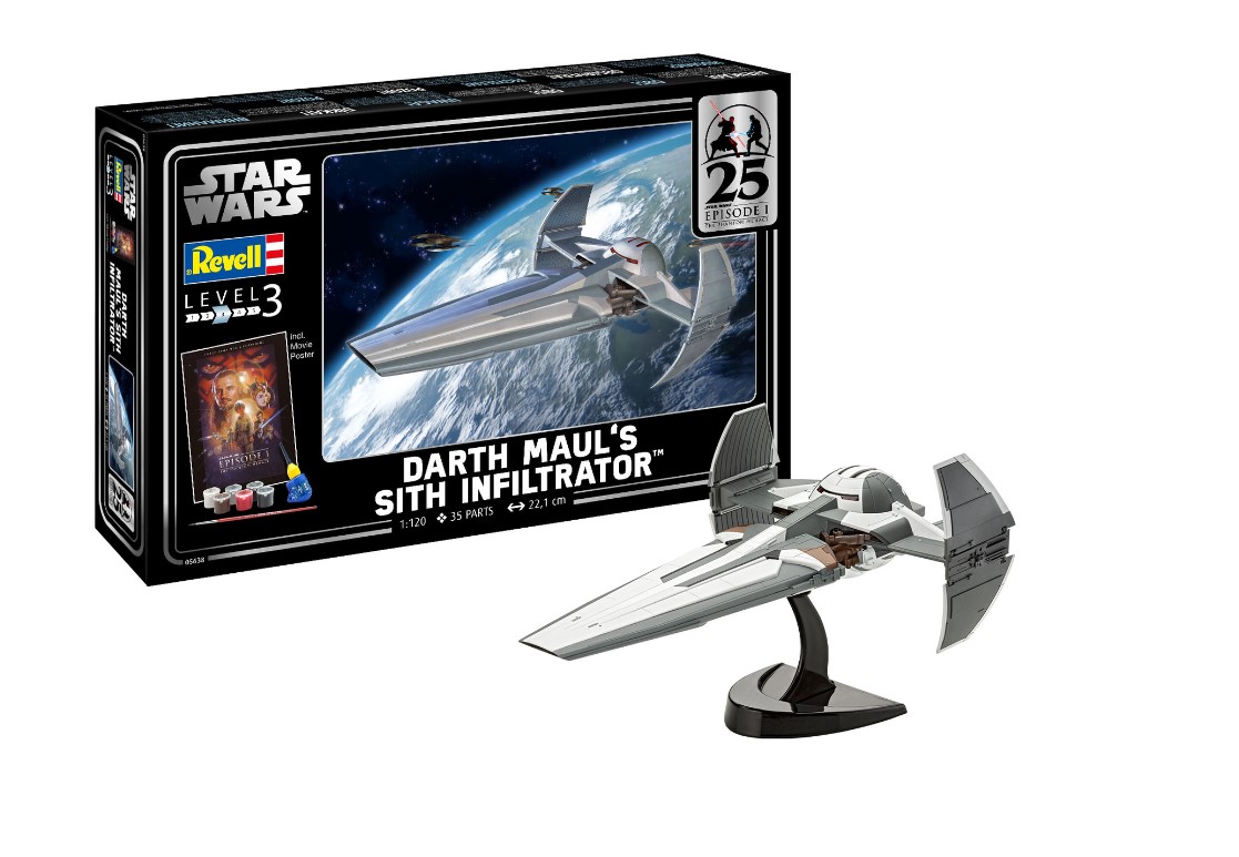 Geschenkset EP1 Darth Mauls Sith Infiltrator - 1:120