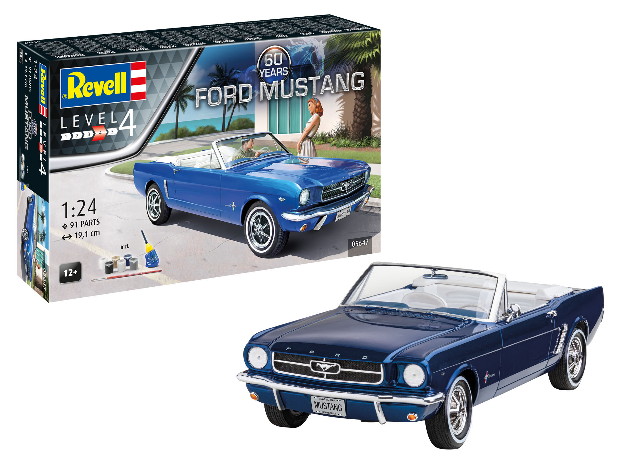 Gift Set 60th Anniversary of Ford Mustang - 1:24