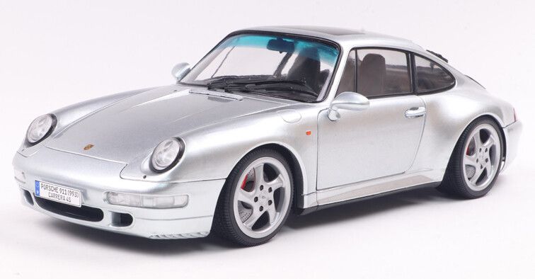 Porsche 911 (993) Carrera 4S 1996 Zilver - 1:18