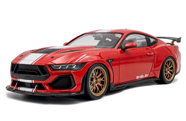 Ford Mustang Super Snake 2025 Race Red - 1:18 Ford Mustang Super Snake 2025 Race Red - 1:18