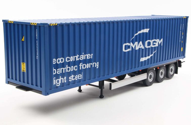 Container Trailer + Container CMA/CGM - 1:24  Container Trailer + Container CMA/CGM - 1:24