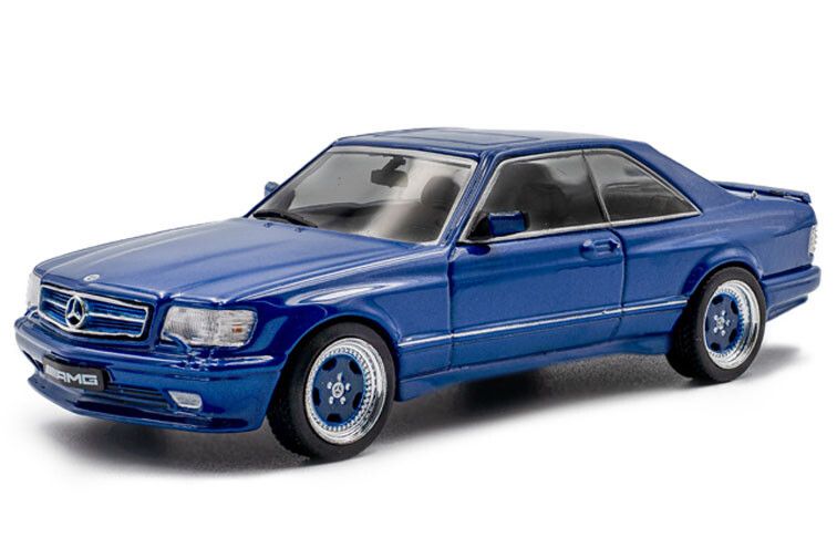 Mercedes-Benz 560 SEC AMG Widebody 1990 Blue - 1:43  Mercedes-Benz 560 SEC AMG Widebody 1990 Blue - 1:43