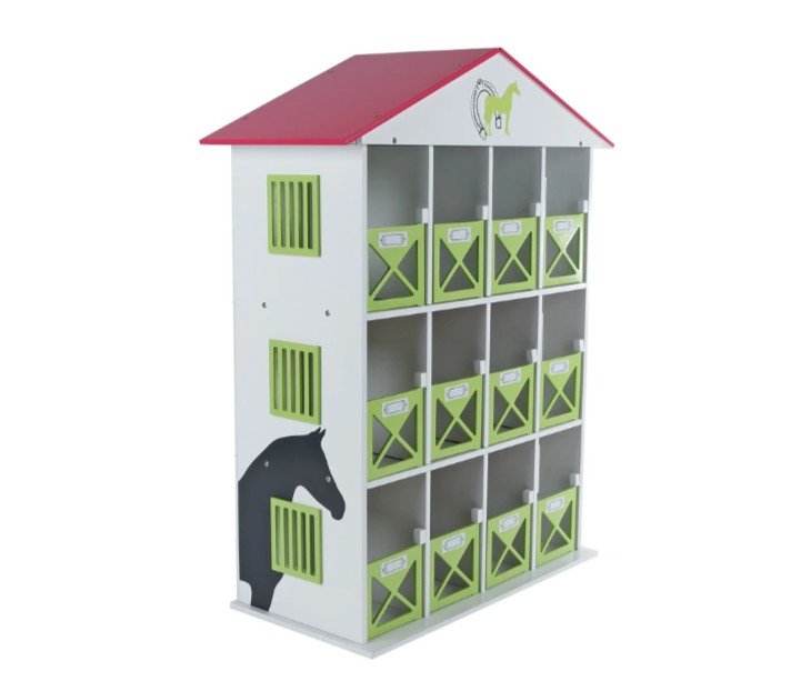 Paardenstal Hotel 12 boxen 20x41x55cm - 1:24
