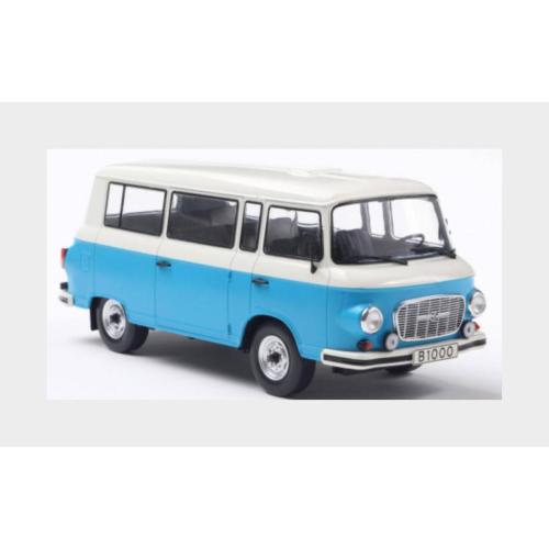 Barkas B 1000 Bus 1970 Lichtblauw/Wit - 1:24