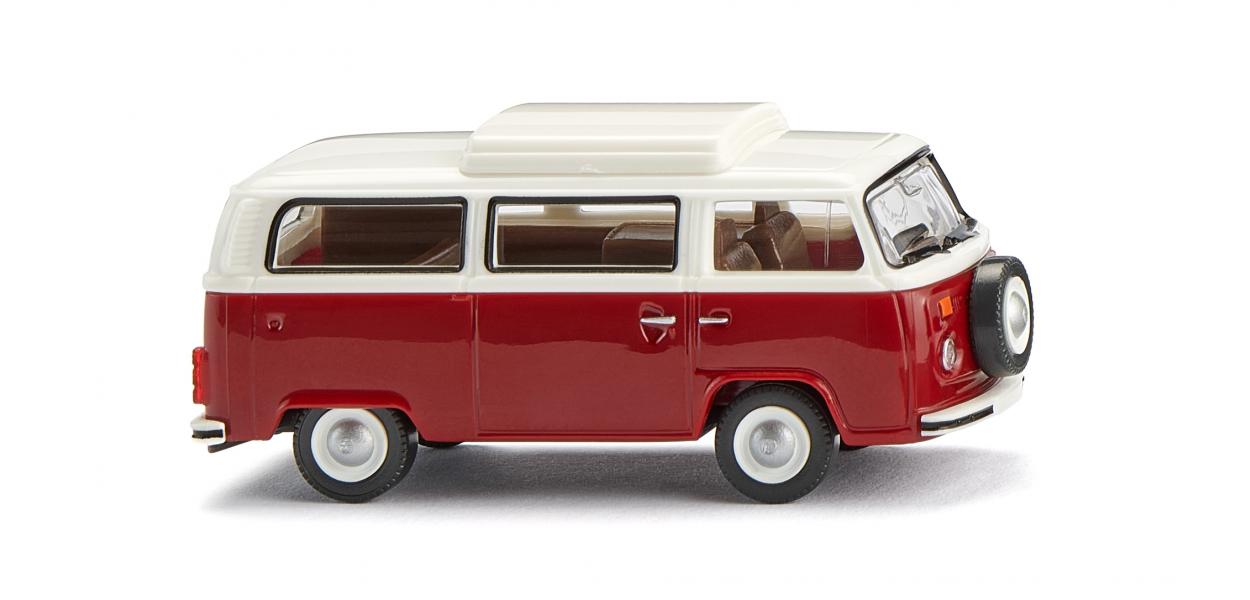 Volkswagen T2b Campingbus Rubinrot/Weiss - 1:87
