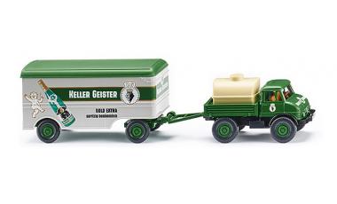 Unimog U406 mit Kofferanhanger Keller Geister 1:87