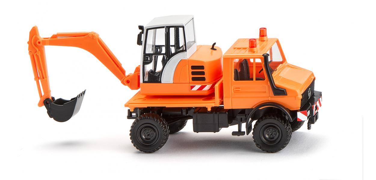 Unimog mit bagger Kommunal - 1:87