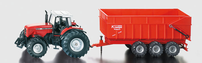 MF 8480 met Krampe Trailer - 1:87